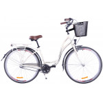Mestský bicykel 28 Fuzlu California 3S Hliníkový Krémový